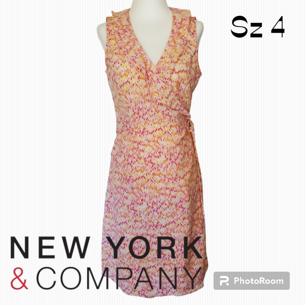 New York & Company Woman's Wrap Dress sz 4